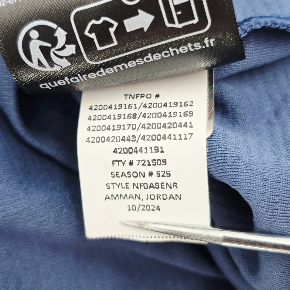 The North Face Men Blue 2XL Ambition 1/4 Zip Pullover Lightweight Flashdry Logo
